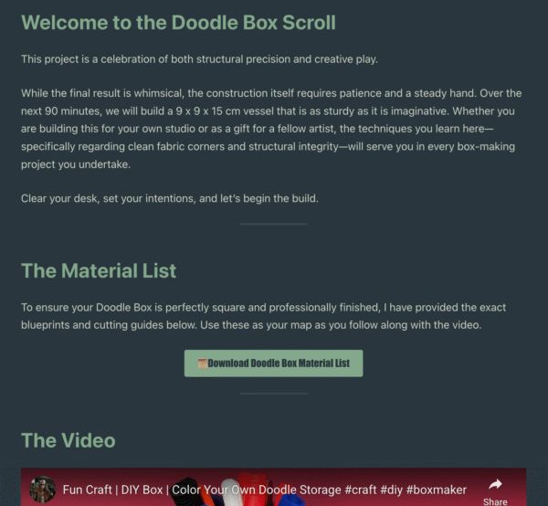 Doodle Box Scroll