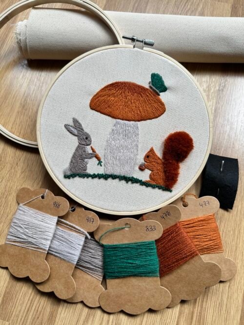 Woodland Companions | Crewel Embroidery Kit