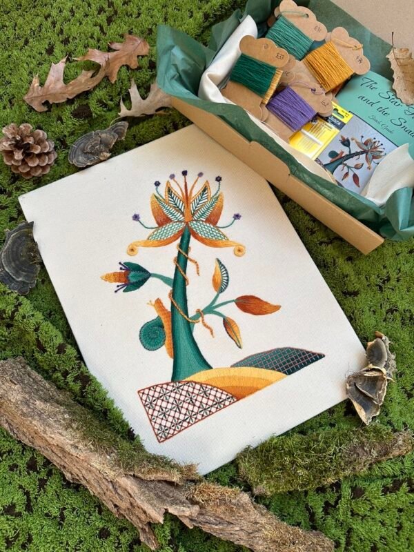 The Star Flower and the Snail | Crewel Embroidery Kit