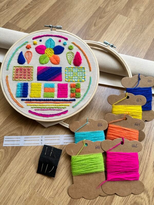 crewel-embroidery-kit Neon 30 | Crewel Embroidery Kit