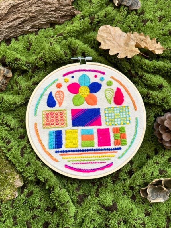 Neon 30 | Crewel Embroidery Scroll