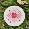 trellis-flower-woven-wheel Crewel Embroidery Workshop | Trellis Flower