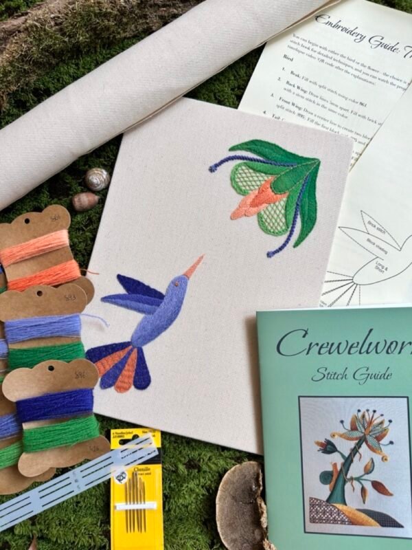 The Hummingbird | Crewel Embroidery Kit