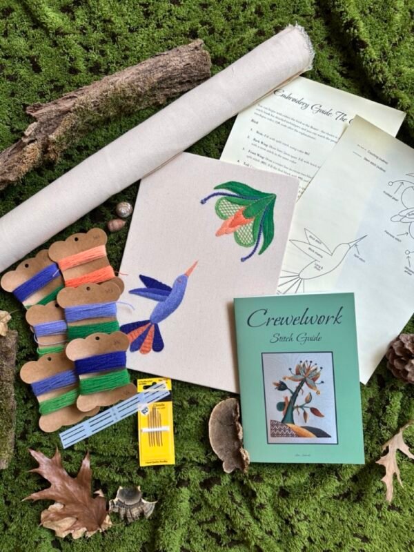 The Hummingbird | Crewel Embroidery Kit